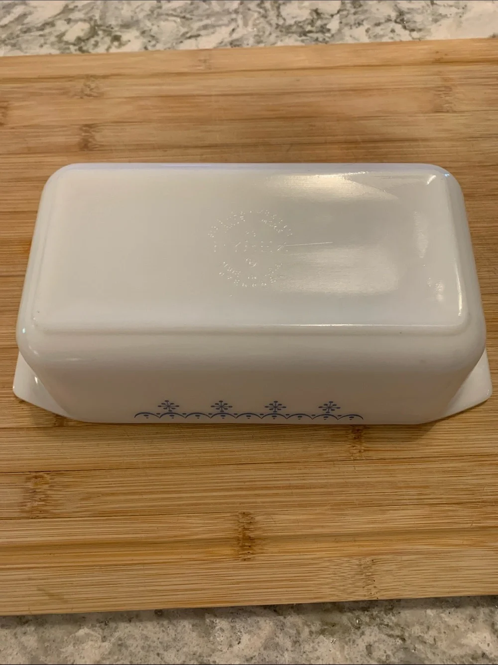 Pyrex Snowflake  Loaf Pan Vintage